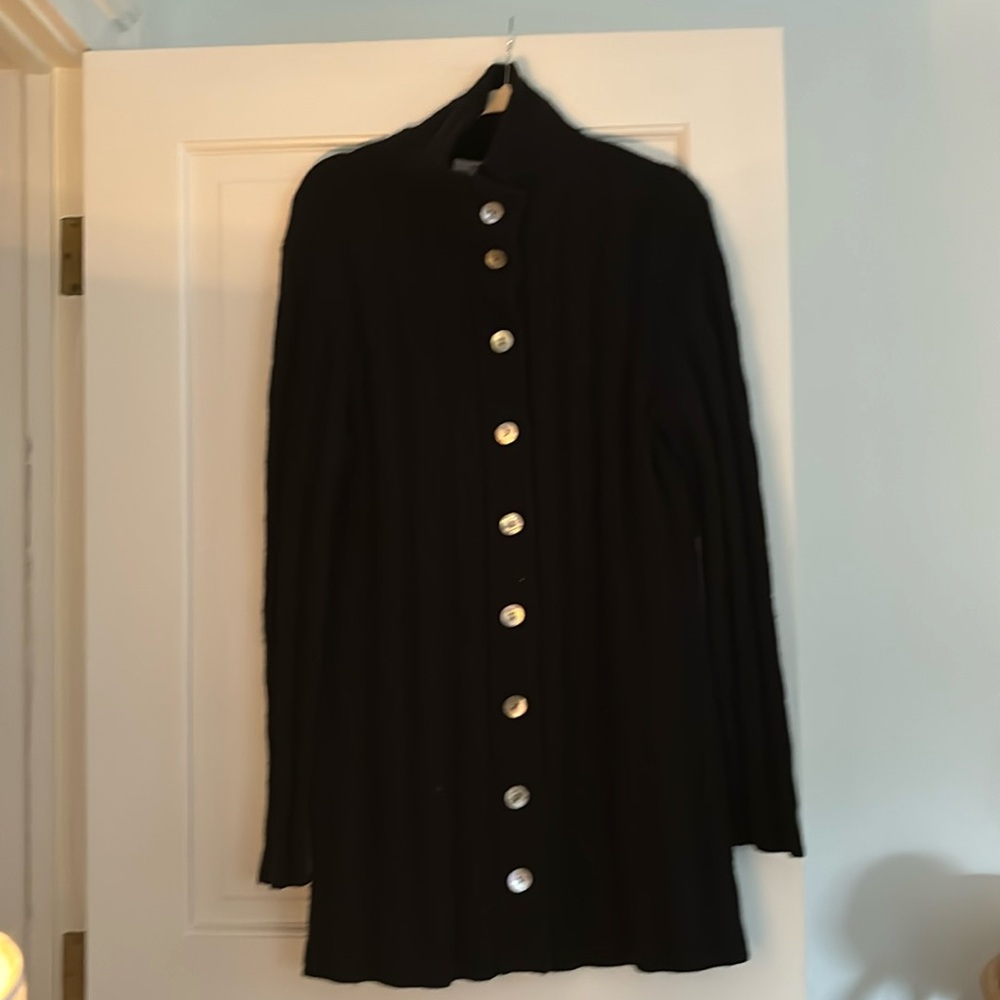 Black cashmere cardigan